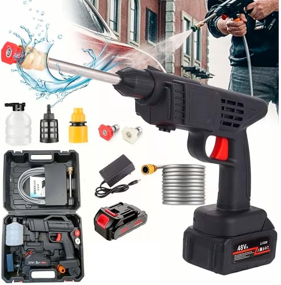 Pistola de lavado a presión inalámbrica con batería 10.000 mAh