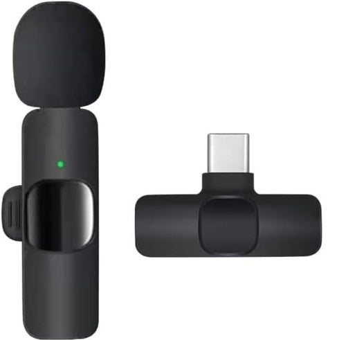 Micrófono de solapa inalámbrico para móvil (iPhone o USB-C)