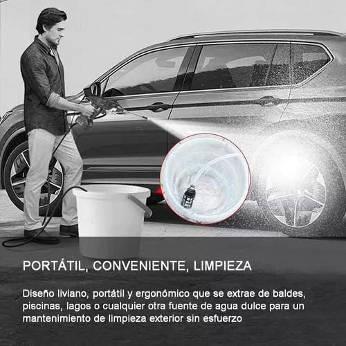 Pistola de lavado a presión inalámbrica con batería 10.000 mAh