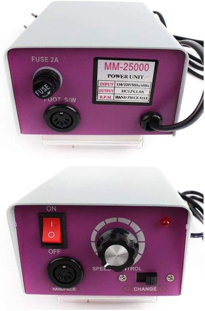 Set eléctrico de manicura y pedicura 30.000 RPM con brocas