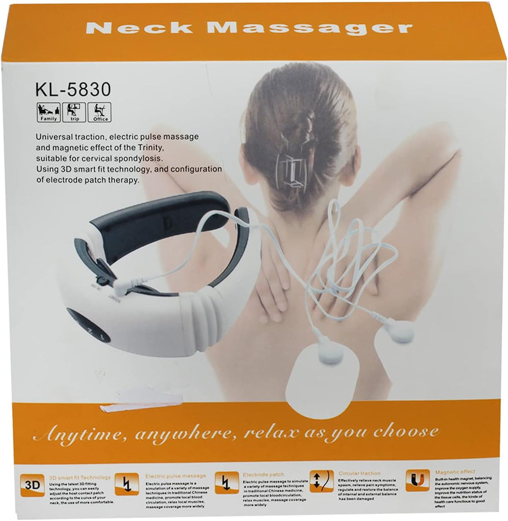 Masajeador de cuello portátil con calor y 6 modos