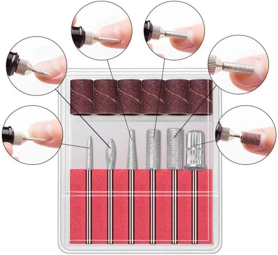 Set eléctrico de manicura y pedicura 30.000 RPM con brocas