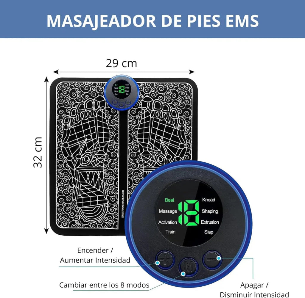 Masajeador de pies eléctrico EMS