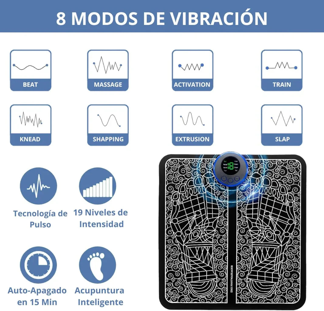 Masajeador de pies eléctrico EMS