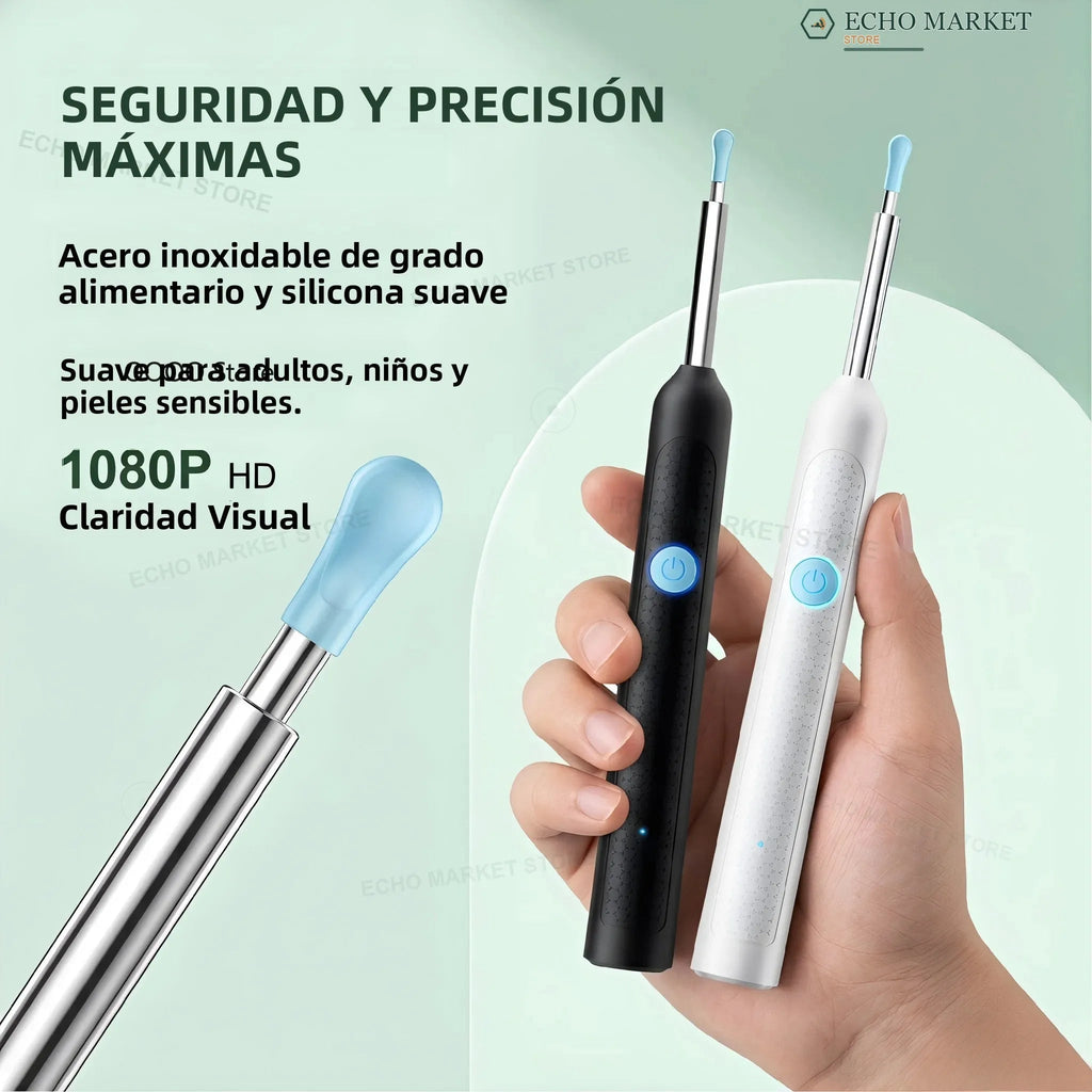 Limpiador de oídos con cámara HD