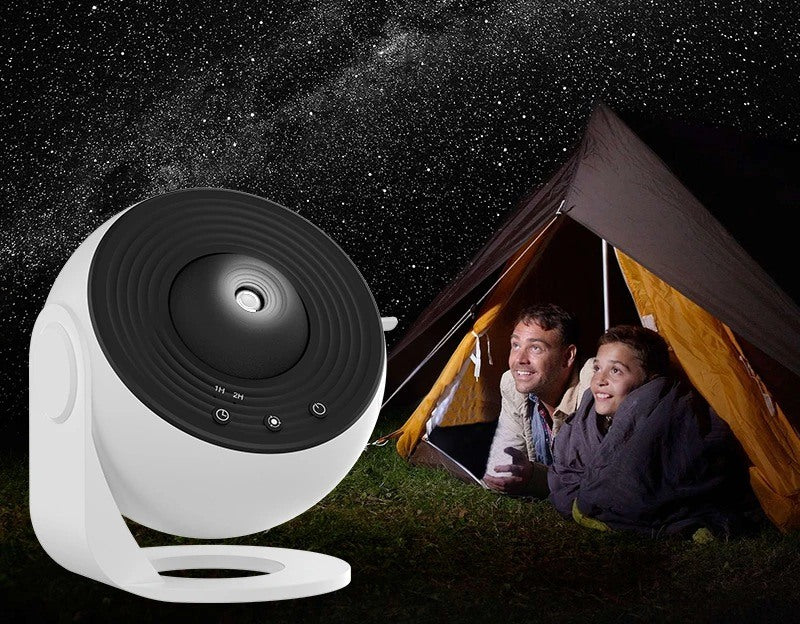 Proyector de estrellas y galaxias blanco y negro