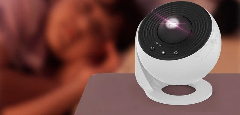 Proyector de estrellas y galaxias blanco y negro