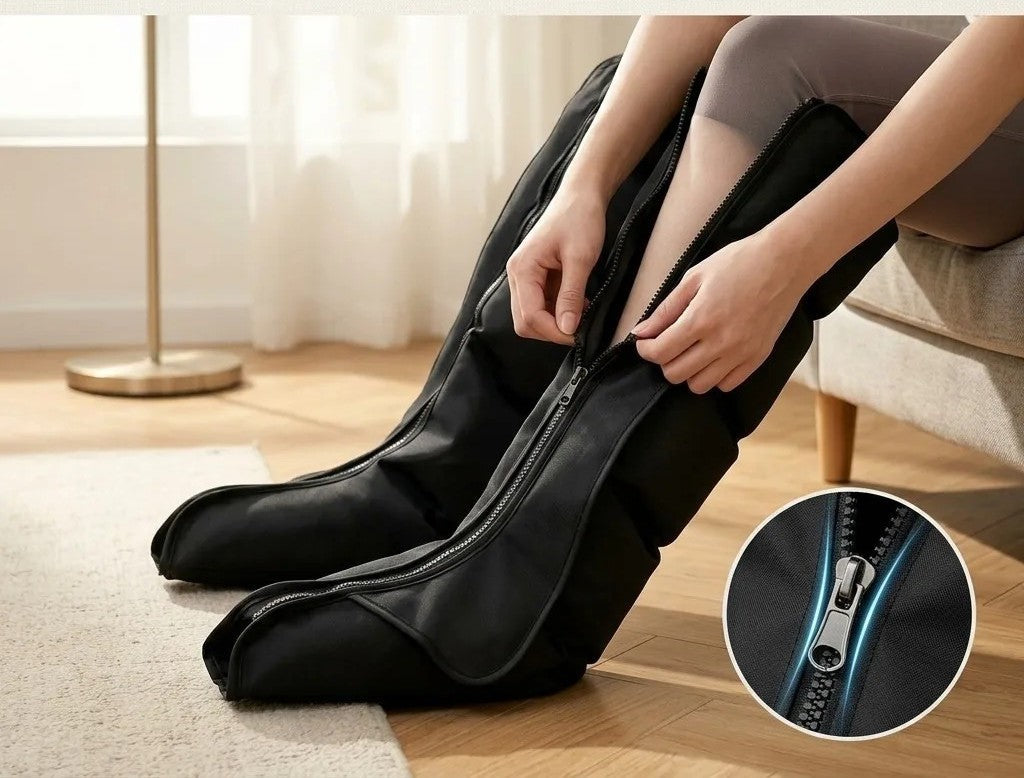 Botas de masaje de piernas con presión de aire