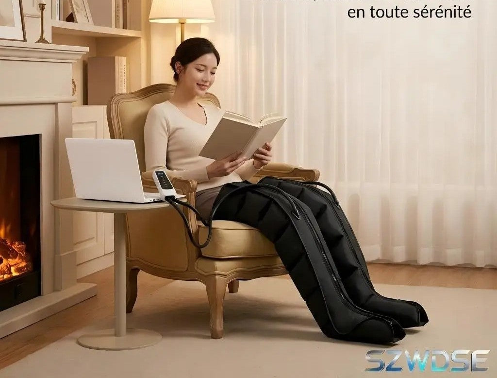 Botas de masaje de piernas con presión de aire