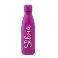 Botella de acero inoxidable de 790 ml personalizada con nombre - Fucsia