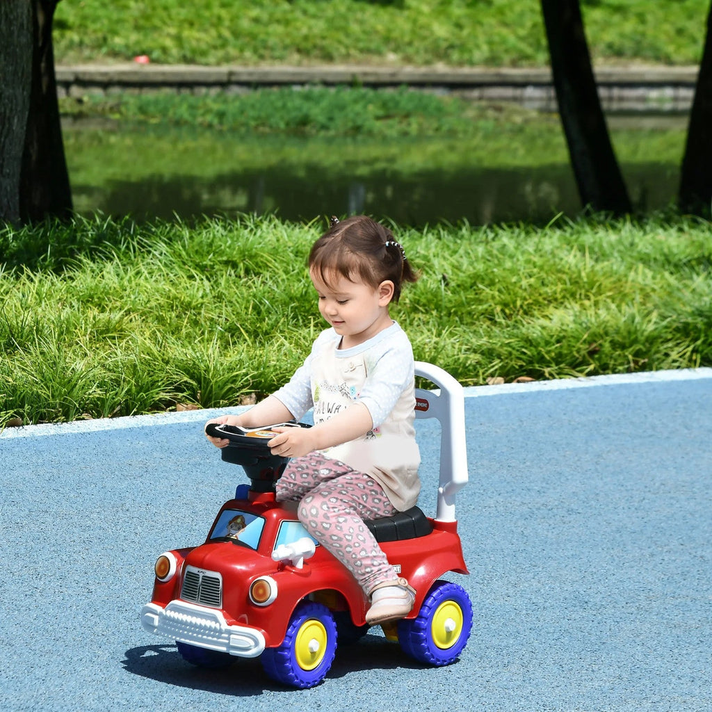 Correpasillos con volante y música