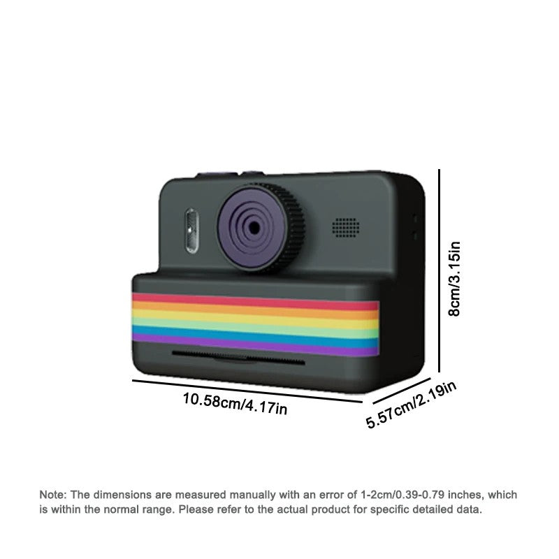 Cámara con impresión instantánea para niños