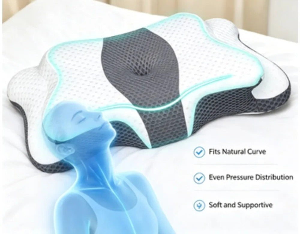 Almohada cervical ergonómica de viscoelástica