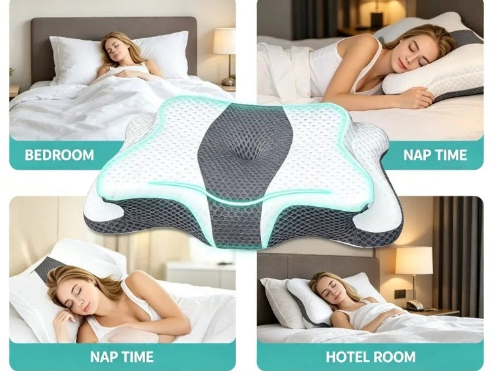 Almohada cervical ergonómica de viscoelástica