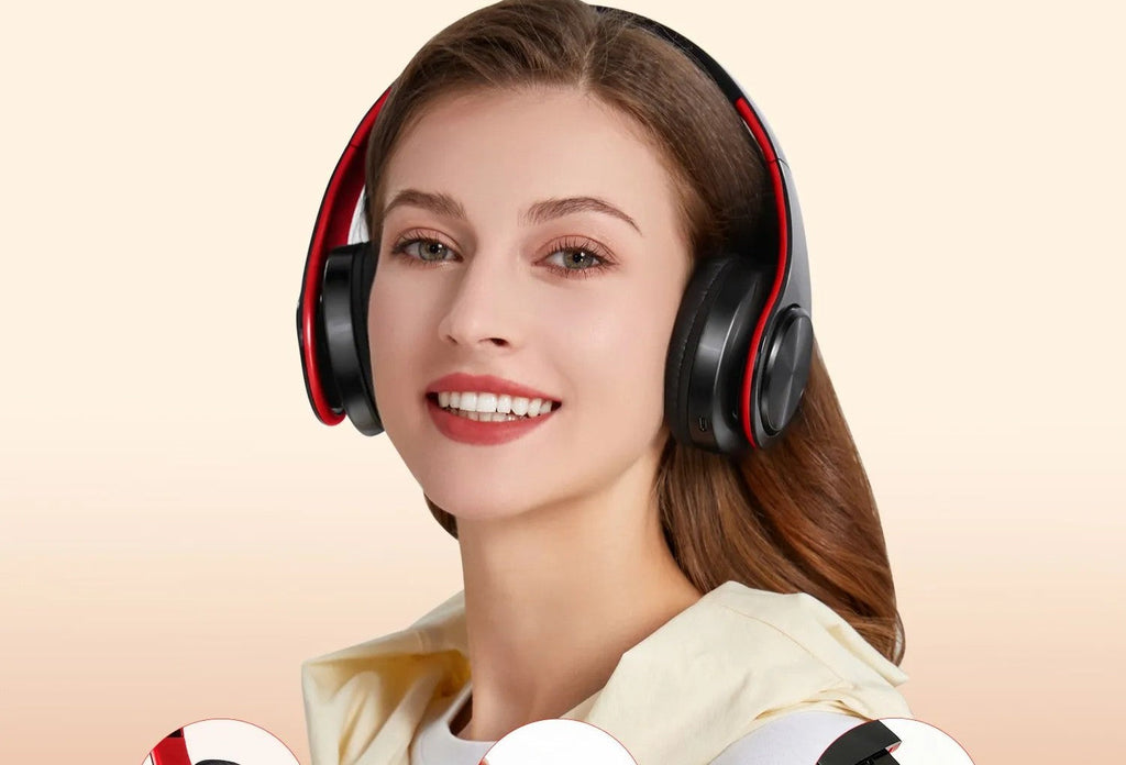 Auriculares Bluetooth de diadema con micrófono