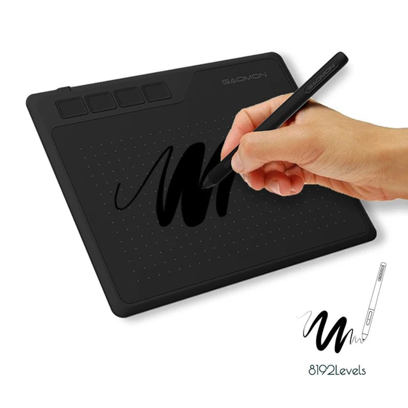 Tableta gráfica de dibujo con lápiz digital