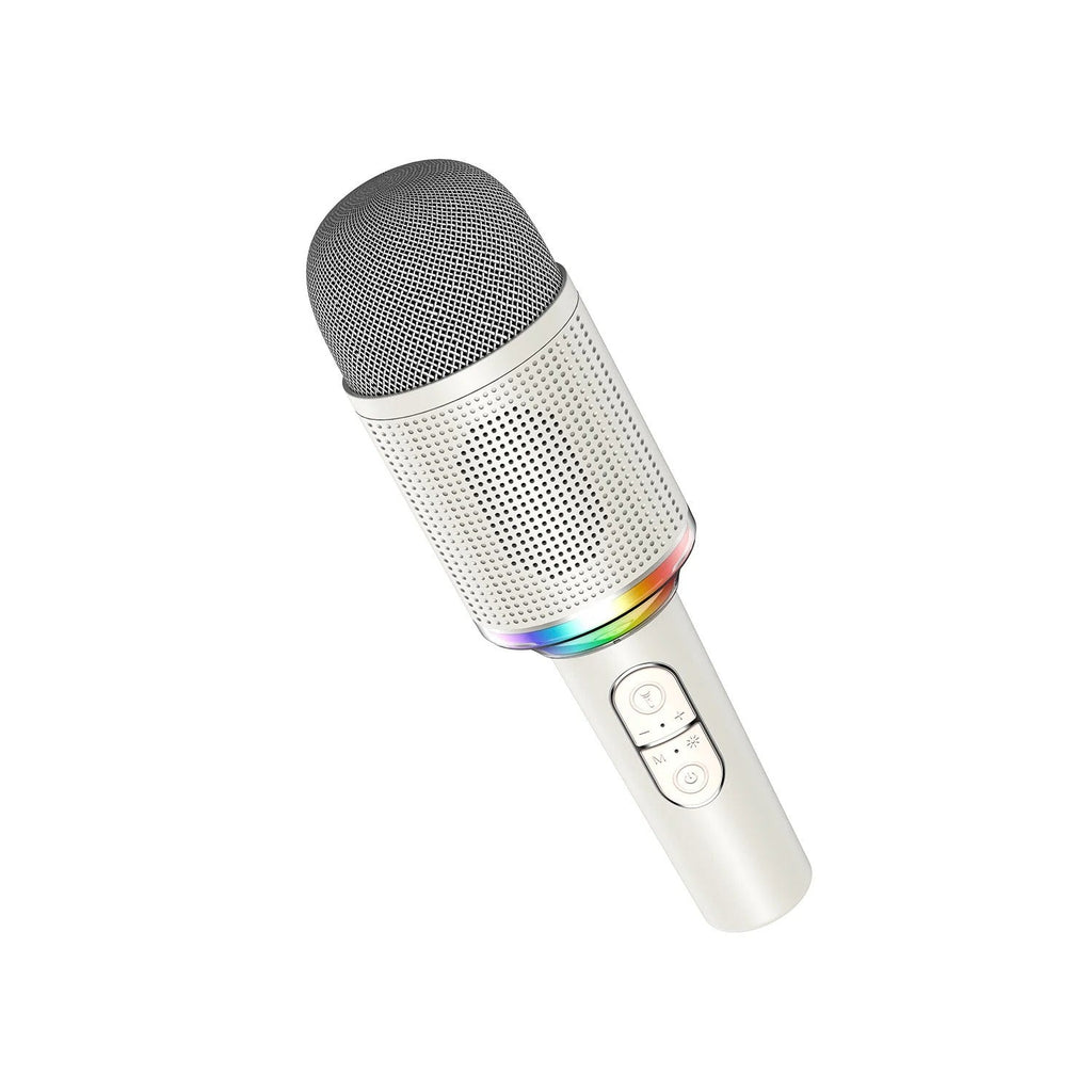 Micrófono karaoke Bluetooth con altavoz y luces
