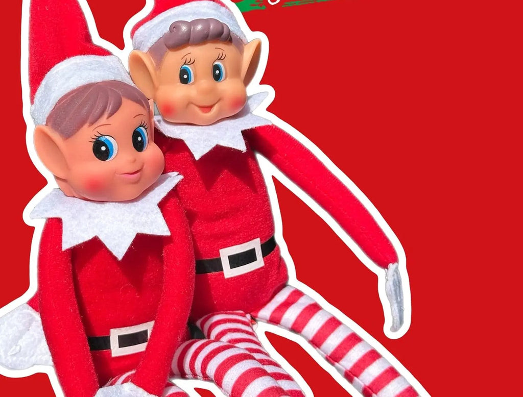 Pack de 2 elfos traviesos de Navidad