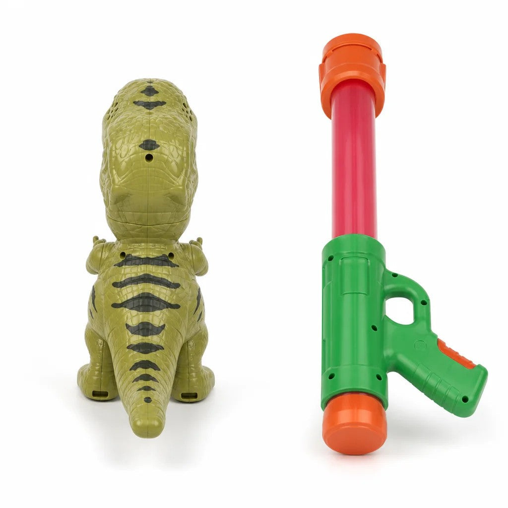 Juego de tiro al dinosaurio con pistola de aire